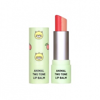 Balsam do ust w sztyfcie ANIMAL TWO-TONE LIP BALM PEACH CAT 3,8g SKIN79