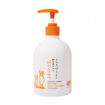 WHAMISA Naturalny żel do kąpieli dla niemowląt i dzieci Organic Carrot Baby&Kids Body Cleanser 500ml