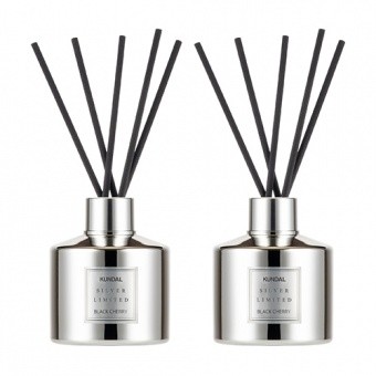 KUNDAL ZESTAW Dyfuzor zapachowy Diffuser Silver Black Cherry 200ml 2szt.
