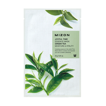MIZON Przeciwtrądzikowa maska w płacie z ekstraktem z zielonej herbaty Joyful Time Essence Mask Green Tea 23g