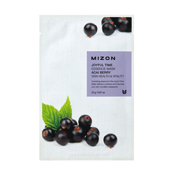 MIZON Wzamcniająca maska w płacie z ekstraktem z jagód Acai  Joyful Time Essence Mask Acai Berry 23g