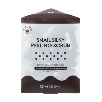 MIZON Peeling do twarzy z ekstraktem ze śluzu ślimaka Snail Silky Peeling Scrub 24szt.