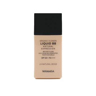 WHAMISA Krem BB Organic Flowers Liquid BB Natural Expression SPF 50+ PA++++ 23 Natural Beige 30ml