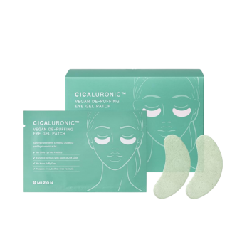 MIZON Płatki hydrożelowe pod oczy Cicaluronic Vegan De-Puffing Eye Gel Patch 
