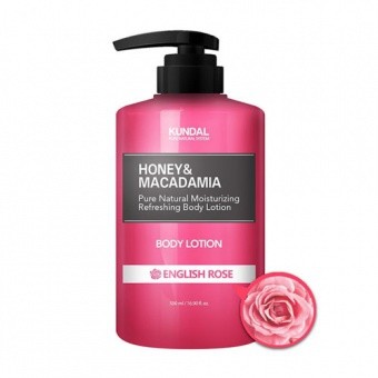 KUNDAL Balsam do ciała - angielska róża Honey&Macadamia Body Lotion English Rose 500ml
