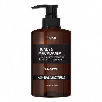 KUNDAL Szampon do włosów- cytrus z bazylią Honey&Macadamia Shampoo Basil&Citrus 500ml