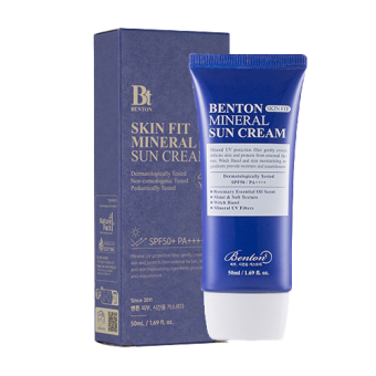 BENTON Mineralny krem przeciwsłoneczny do twarzy Mineral Sun Cream SPF50+/PA++++ Skin Fit 50ml 