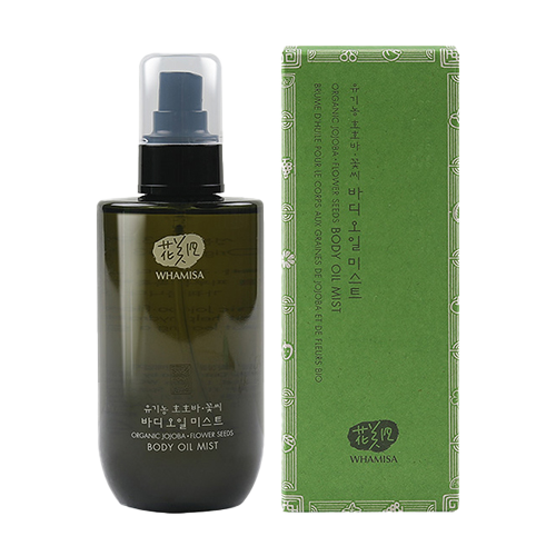 WHAMISA Mgiełka nawilżająca do ciała Organic Jojoba Flower Seeds Body Oil Mist 210ml