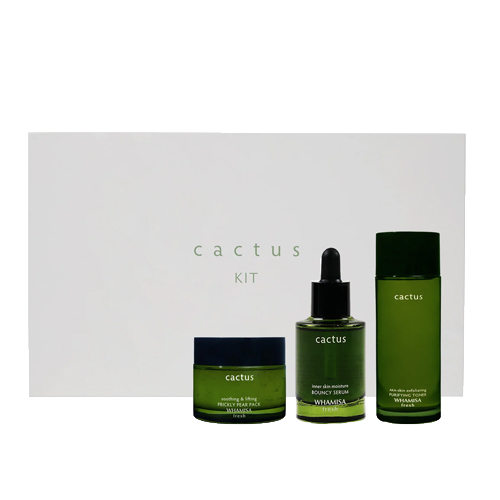 WHAMISA Zestaw 3 produktów (serum, toner, maska) Fresh Cactus Kit