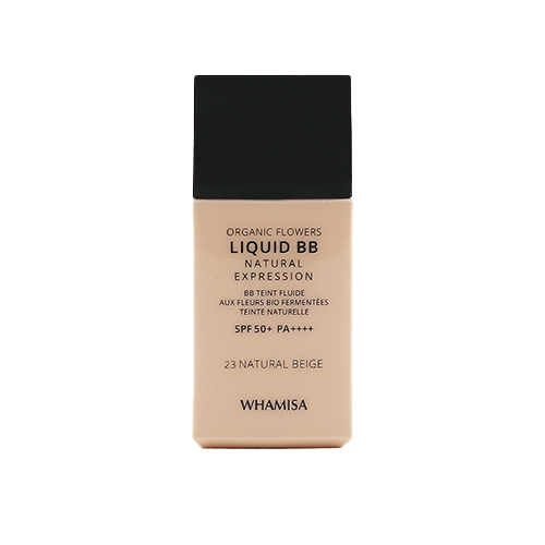 WHAMISA Krem BB Organic Flowers Liquid BB Natural Expression SPF 50+ PA++++ 23 Natural Beige 30ml