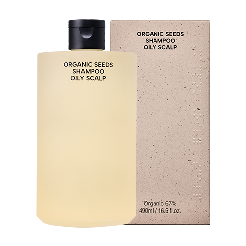 WHAMISA Odświeżający szampon do przetłuszczającej się skóry głowy Organic Seeds Shampoo Oily Scalp 490ml