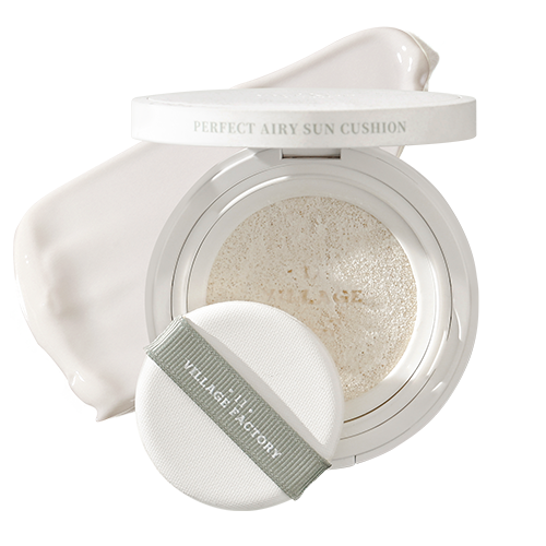 VILLAGE 11 Kompaktowy krem przeciwsłoneczny do twarzy Perfect Airy Sun Cushion SPF 50+ PA++++ 14g