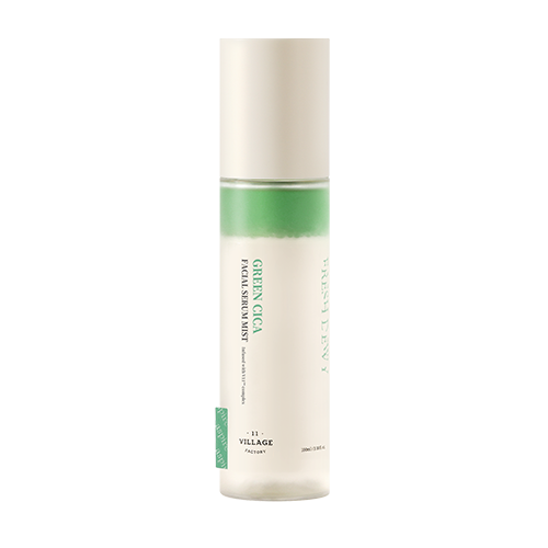 VILLAGE 11 Dwufazowa mgiełka kojąca do twarzy Fresh Dewy Green Cica Facial Serum Mist 100ml