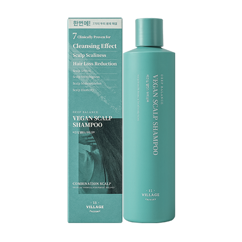 VILLAGE 11 Wegański szampon przeciw wypadaniu włosów Vegan Deep Balance Scalp Shampoo 300g