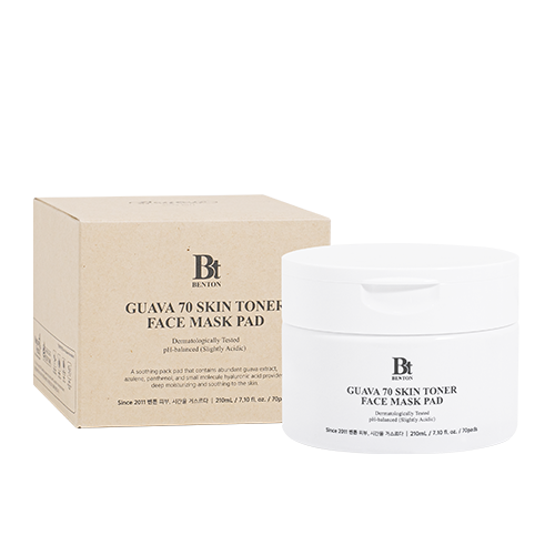 BENTON Płatki tonizujące - nawilżające Guava 70 Skin Toner Face Mask Pad 70szt.