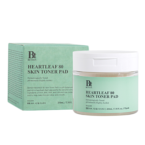 BENTON Płatki tonizujące - odświeżające Heartleaf 80 Skin Toner Pad 70szt
